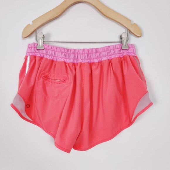 Lululemon Hotty Hot Shorts Pink Size 10 Athletic Activewear Mesh - Picture 2 of 4